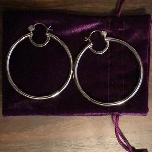 Simone I Smith Large Silver Hoop Earrings